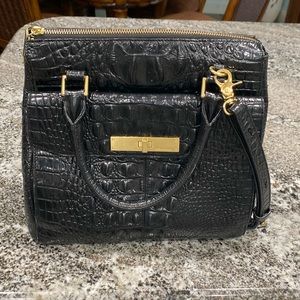 Beautiful solid black Brahmin handbag.